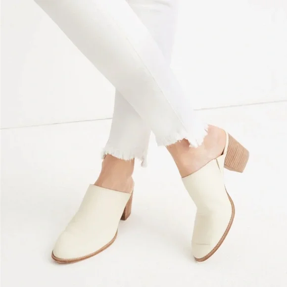 Madewell 10" High-Rise Skinny Jeans in Pure White: Step-Hem Edition - Picture 3 of 7